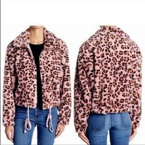 Victoria's Secret Pink Know One Cares Leopard Print Jacket